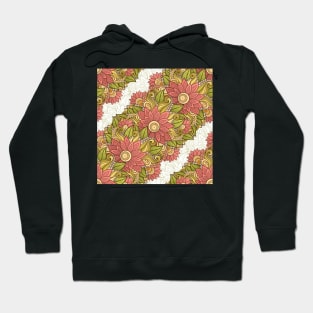 Summer Pattern with Floral Motifs Hoodie